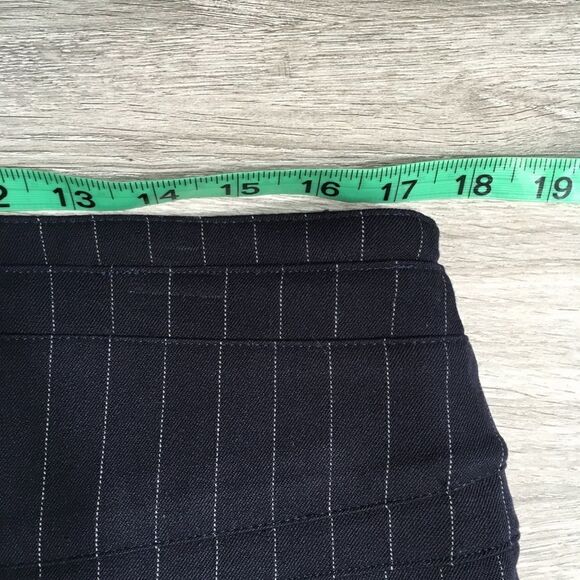 EXPRESS PIN STRIPED NAVY BLUE PENCIL SKIRT NWT CAREER WEAR 12 - Picture 12 of 15